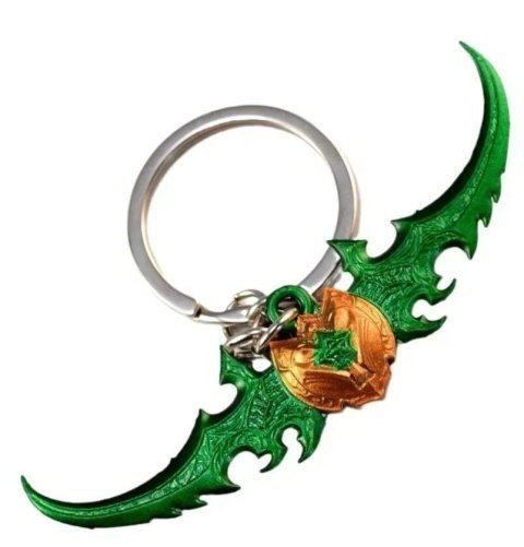 Брелок World of Warcraft Warglaive Of Azzinoth Боевые глефы Аззинота 7 см. - -