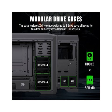 Корпус Gamemax Dragon Knight 2 - Нулевой остаток (Feed) - Нулевой остаток (Feed)