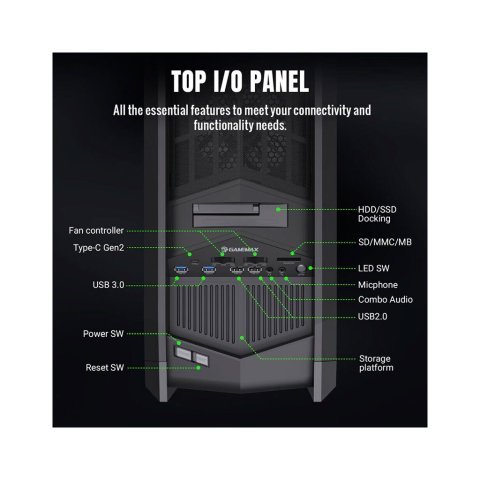 Корпус Gamemax Dragon Knight 2 - Нулевой остаток (Feed) - Нулевой остаток (Feed)