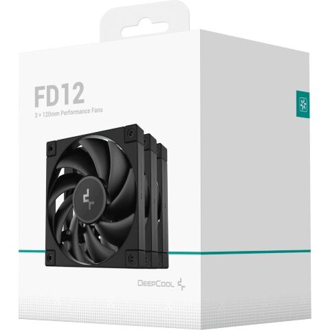 Кулер для корпуса Deepcool FD12-3 IN 1 (R-FD12-BKNPN3-G) - Нулевой остаток (Feed)  - Нулевой остаток (Feed) 
