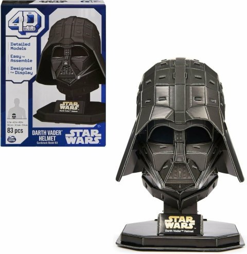 Пазл 4D Build Star Wars Darth Vader Helmet puzzle 3D картон Дарт Вейдер 83 шт. -   -  