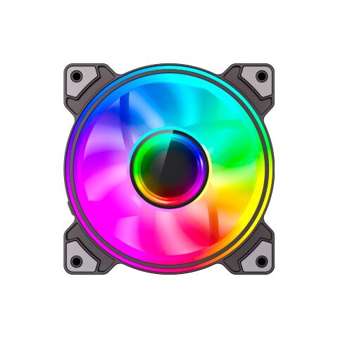 Кулер для корпуса Gamemax Dual Ring Infinity BK - Вентиляторы к корпусам  - Вентиляторы к корпусам 