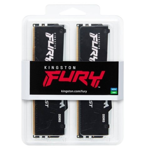 Модуль памяти для компьютера DDR5 16GB (2x8GB) 5600 MHz Beast RGB Kingston Fury (ex.HyperX) (KF556C40BBAK2-16) - Нулевой остаток (Feed) - Нулевой остаток (Feed)