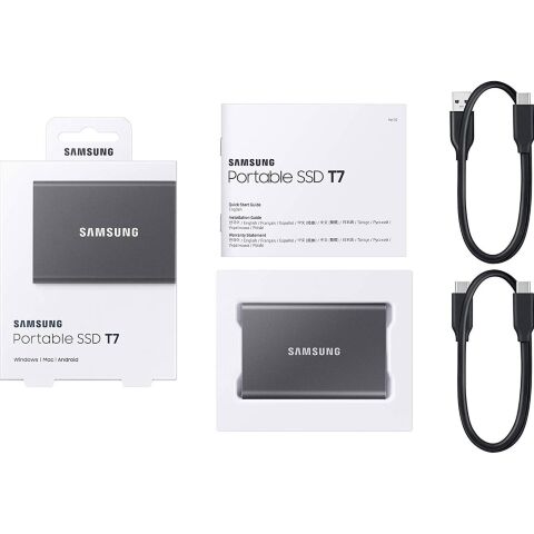 Накопитель SSD USB 3.2 4TB T7 Samsung (MU-PC4T0T/WW) - Нулевой остаток (Feed)  - Нулевой остаток (Feed) 