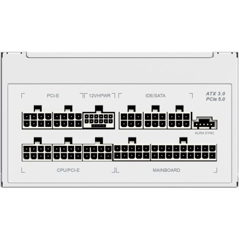 Блок питания Gamemax 750W (RGB 750 PRO WH (ATX3.0/3.1 PCI) - Нулевой остаток (Feed) - Нулевой остаток (Feed)