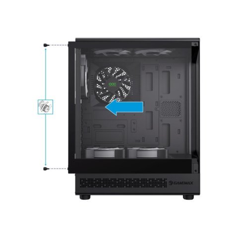 Корпус Gamemax Vista COC AB - Нулевой остаток (Feed) - Нулевой остаток (Feed)