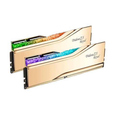 Модуль памяти для компьютера DDR5 32GB (2x16GB) 6000 MHz Trident Z5 Royal Gold G.Skill (F5-6000J2836G16GX2-TR5G) - Нулевой остаток (Feed) - Нулевой остаток (Feed)