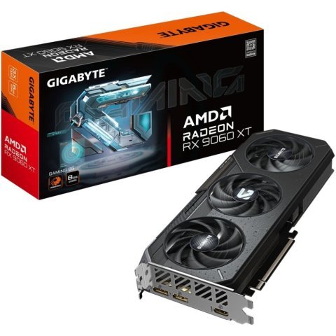 Видеокарта GIGABYTE Radeon RX 9060 XT 8Gb GAMING (GV-R9060XTGAMING-8GD) - Видеокарты  - Видеокарты 