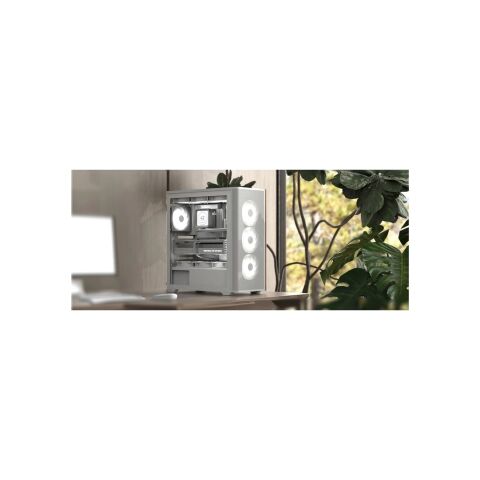 Корпус AeroCool D501A-G-WT-v2 White (ACCM-DS01043.21) - Корпуса  - Корпуса 