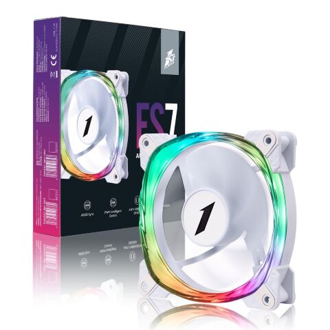 Кулер для корпуса 1stPlayer FS7 White (FS7-WH-1IN1) - Вентиляторы к корпусам  - Вентиляторы к корпусам 