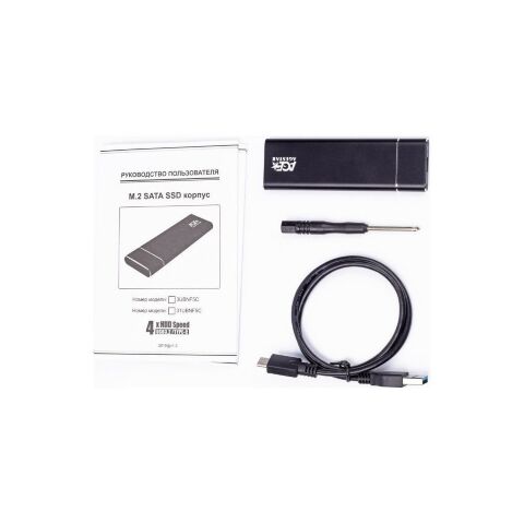 Карман внешний AgeStar M2 NGFF black (3UBNF5C (Black)) - Нулевой остаток (Feed) - Нулевой остаток (Feed)