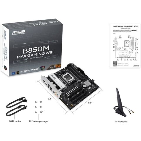 Материнская плата ASUS B850M MAX GAMING WIFI - Нулевой остаток (Feed)  - Нулевой остаток (Feed) 