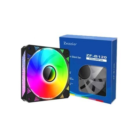 Кулер для корпуса Zezzio ZF-B120 COLORFUL - Нулевой остаток (Feed)  - Нулевой остаток (Feed) 