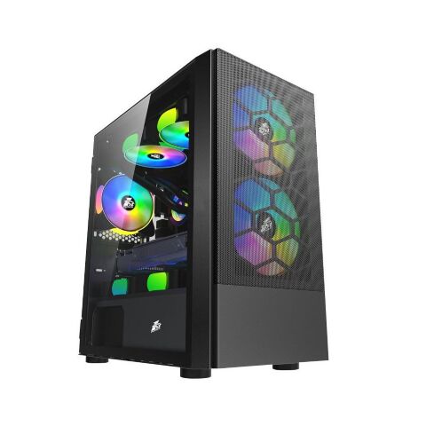 Корпус для ПК 1stPlayer X4-M-BK-2F1P-1F1 - Нулевой остаток (Feed) - Нулевой остаток (Feed)