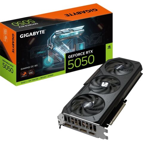 Видеокарта GIGABYTE GeForce RTX5050 8Gb GAMING OC (GV-N5050GAMING OC-8GD) - Видеокарты  - Видеокарты 