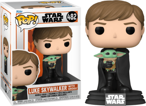 Фигурка Funko Star Wars Mandalorian Luke Skywalker with Grogu Фанко Мандалорец Люк Грогу 482 -   -  