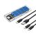 Карман внешний Dynamode M.2 SSD NVMe/SATA combo ч-з USB3.2 GEN2 Type-C (DM-CAD-SSD09) - Нулевой остаток (Feed) - Нулевой остаток (Feed)