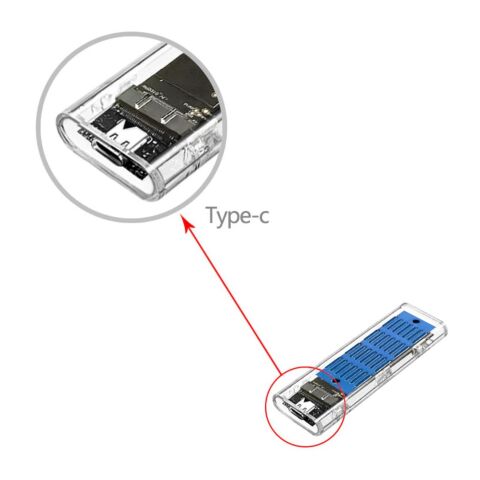 Карман внешний Dynamode M.2 SSD NVMe/SATA combo ч-з USB3.2 GEN2 Type-C (DM-CAD-SSD09) - Нулевой остаток (Feed) - Нулевой остаток (Feed)