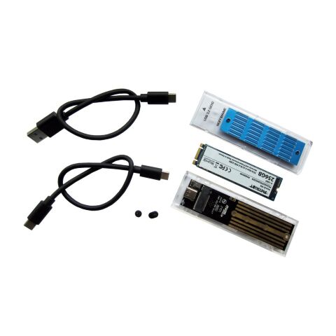 Карман внешний Dynamode M.2 SSD NVMe/SATA combo ч-з USB3.2 GEN2 Type-C (DM-CAD-SSD09) - Нулевой остаток (Feed) - Нулевой остаток (Feed)