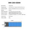 Карман внешний Dynamode M.2 SSD NVMe/SATA combo ч-з USB3.2 GEN2 Type-C (DM-CAD-SSD09)