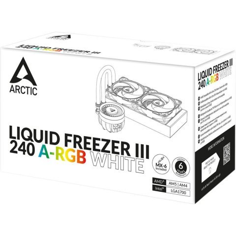 Система жидкостного охлаждения Arctic Liquid Freezer III 240 A-RGB (White) (ACFRE00150A) - Нулевой остаток (Feed) - Нулевой остаток (Feed)