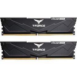 Модуль памяти для компьютера DDR5 32GB (2x16GB) 6000 MHz T-Force Vulcan Black Team (FLBD532G6000HC38JDC01)