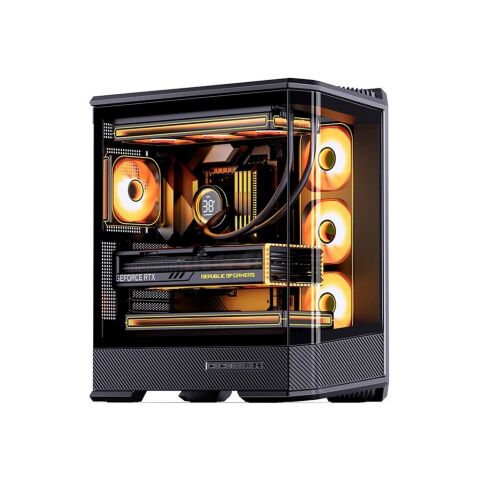 Корпус для ПК JONSBO D400 Black - Нулевой остаток (Feed)  - Нулевой остаток (Feed) 