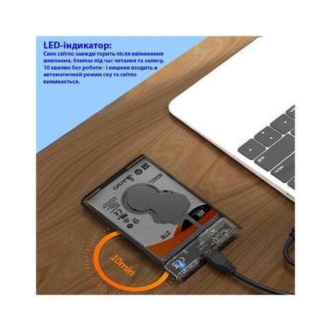 Карман внешний Maiwo 2.5" SATA/SSD HDD - USB3.0 (K2510B) - Нулевой остаток (Feed)  - Нулевой остаток (Feed) 