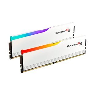 Модуль памяти для компьютера DDR5 64GB (2x32GB) 6400 MHz Ripjaws M5 RGB Matte White G.Skill (F5-6400J3239G32GX2-RM5RW)