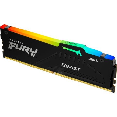 Модуль памяти для компьютера DDR5 16GB 6000 MHz FURY Beast RGB EXPO Kingston Fury (ex.HyperX) (KF560C30BBEA-16) - Нулевой остаток (Feed)  - Нулевой остаток (Feed) 