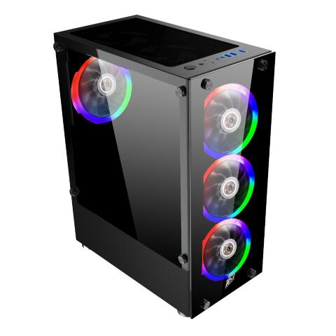 Корпус для ПК 1stPlayer V2-A-BK-4F1 - Нулевой остаток (Feed)  - Нулевой остаток (Feed) 