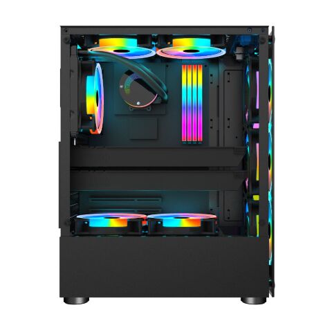 Корпус для ПК 1stPlayer V2-A-BK-4F1 - Нулевой остаток (Feed)  - Нулевой остаток (Feed) 