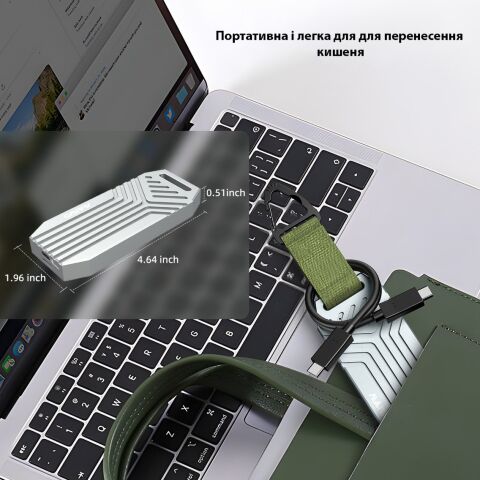Карман внешний Maiwo M.2 SSD NVMe 2280 ч-з USB4.0 Type-C 40Gbps (K1695) - Нулевой остаток (Feed) - Нулевой остаток (Feed)