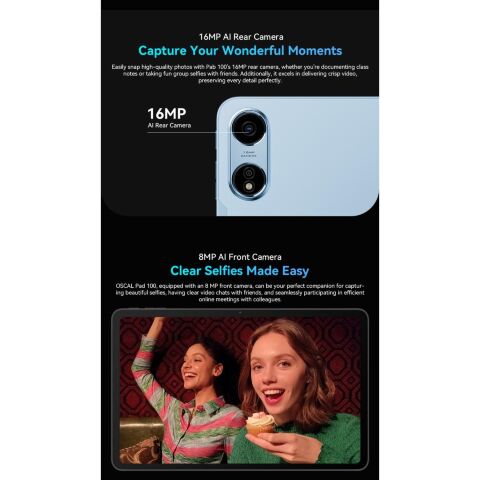 Планшет Oscal Pad 100 12.0" 6/256GB 4G (LTE) Sky Blue (6931548326335) - Планшеты  - Планшеты 