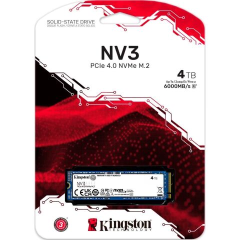 Накопитель SSD M.2 2280 4TB Kingston (SNV3S/4000G) - Нулевой остаток (Feed) - Нулевой остаток (Feed)