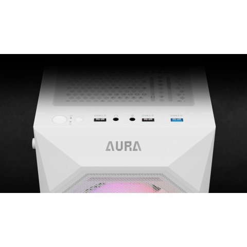 Корпус Gamdias AURA GC1 ELITE WH ARGB (4711514500608) - Нулевой остаток (Feed) - Нулевой остаток (Feed)