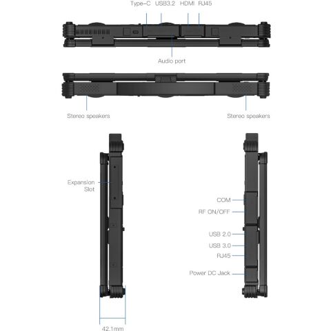 Ноутбук Vinga Scout X14A (X14A-1235161024BWP) - Ноутбуки  - Ноутбуки 