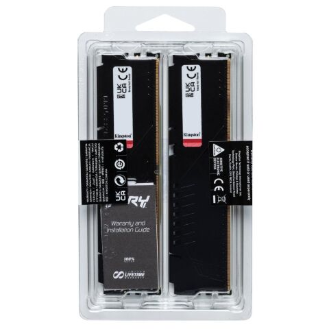 Модуль памяти для компьютера DDR5 32GB (2x16GB) 6800 MHz Beast Black EXPO Kingston Fury (ex.HyperX) (KF568C34BBEK2-32) - Нулевой остаток (Feed)  - Нулевой остаток (Feed) 
