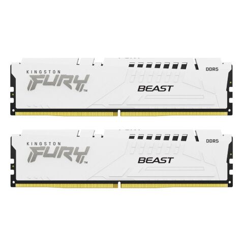 Модуль памяти для компьютера DDR5 32GB (2x16GB) 6000 MHz Beast White EXPO Kingston Fury (ex.HyperX) (KF560C30BWEK2-32) - Нулевой остаток (Feed)  - Нулевой остаток (Feed) 