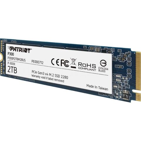 Накопитель SSD M.2 2280 2TB Patriot (P300P2TBM28) - Внутренние SSD  - Внутренние SSD 