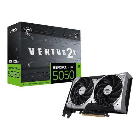 Видеокарта MSI GeForce RTX5050 8Gb VENTUS 2X OC (RTX 5050 8G VENTUS 2X OC) - Видеокарты  - Видеокарты 