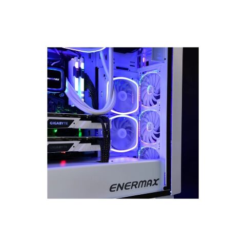 Кулер для корпуса Enermax SquA RGB White (UCSQARGB12P-W-SG) - Нулевой остаток (Feed)  - Нулевой остаток (Feed) 
