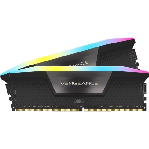 Модуль памяти для компьютера DDR5 96GB (2x48GB) 6400 MHz Vengeance RGB Black Corsair (CMH96GX5M2B6400C32) - Модули памяти для компьютера  - Модули памяти для компьютера 