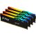 Модуль памяти для компьютера DDR5 128GB (4x32GB) 5600 MHz Beast RGB XMP Kingston Fury (ex.HyperX) (KF556C40BBAK4-128) - Нулевой остаток (Feed)  - Нулевой остаток (Feed) 