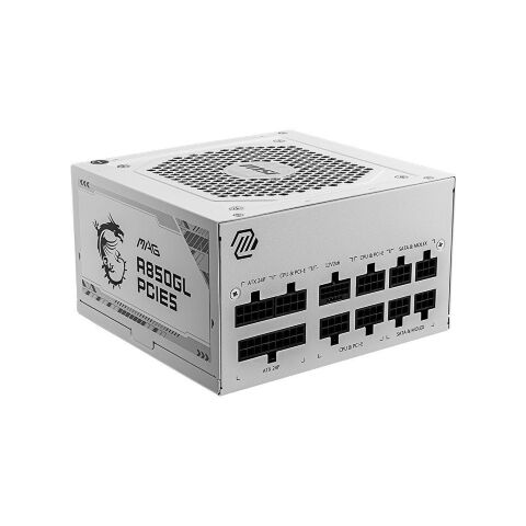 Блок питания MSI 850W (MAG A850GL PCIE5 WHITE) - Нулевой остаток (Feed)  - Нулевой остаток (Feed) 