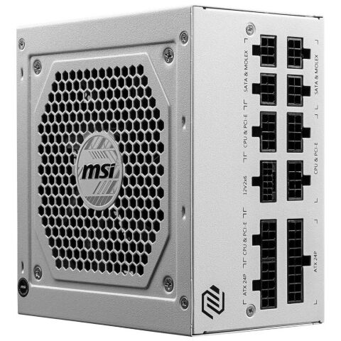 Блок питания MSI 850W (MAG A850GL PCIE5 WHITE) - Нулевой остаток (Feed)  - Нулевой остаток (Feed) 