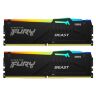 Модуль памяти для компьютера DDR5 64GB (2x32GB) 6000 MHz Beast RGB EXPO Kingston Fury (ex.HyperX) (KF560C30BBEAK2-64)