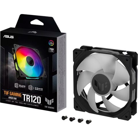 Кулер для корпуса ASUS TUF GAMING TR120 FAN ARGB BLACK (90DA0090-B09000) - Нулевой остаток (Feed) - Нулевой остаток (Feed)