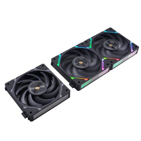 Кулер для корпуса 1stPlayer XF7 Black (XF7-BK-1IN1) - Нулевой остаток (Feed)  - Нулевой остаток (Feed) 