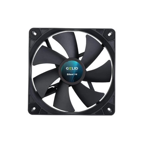 Кулер для корпуса Gelid Solutions Silent 14 Black 140 mm (FN-PX14-11) - Нулевой остаток (Feed)  - Нулевой остаток (Feed) 